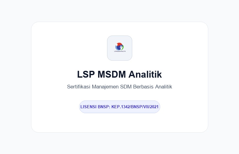 LSP MSDM Analitik