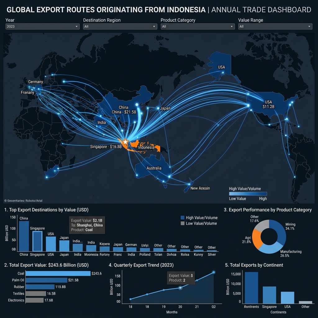 Indonesia's Export Destination